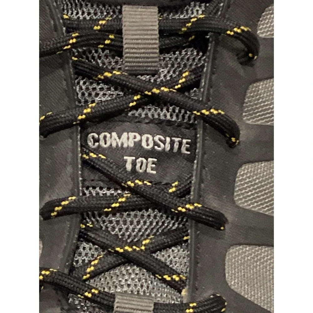 CAT Caterpillar Streamline Composite Toe Mens Work Shoes Black Grey Size 12